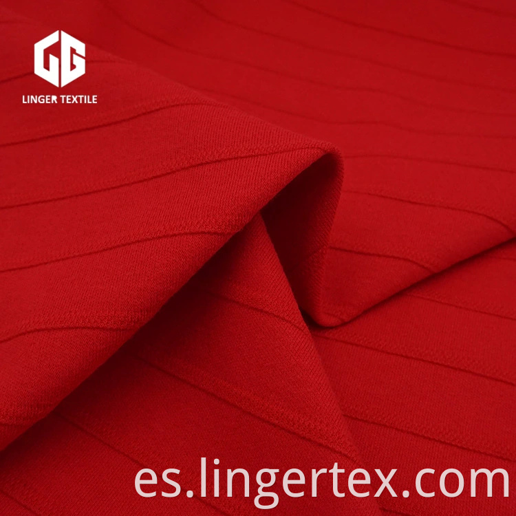 Venta al por mayor CVC Jacquard Interlock Fabric 60% Cotton 40% Polyester